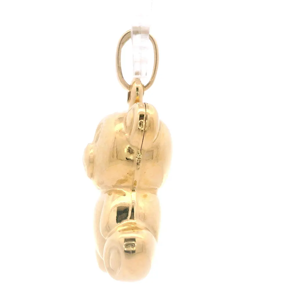 Colgante de Oro Amarillo 18K Oso Bombe