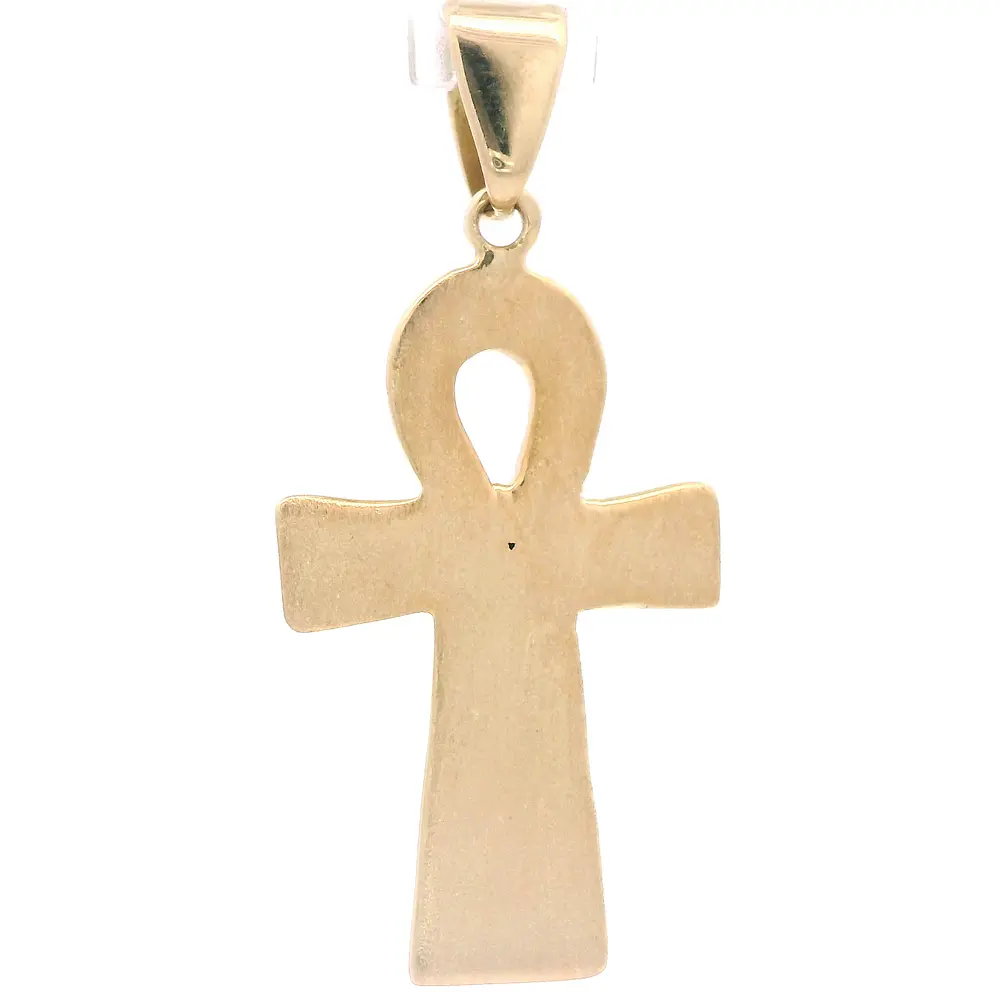 Colgante de Oro Amarillo 18K Cruz Egipcia