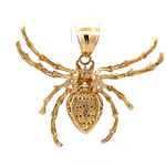 Colgante de Oro Amarillo 18K Araña con Piedras Incoloras