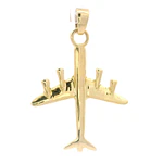 Colgante de Oro Amarillo 18K Avión