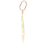 Colgante de Oro Amarillo 18K Estrella de David Tallada