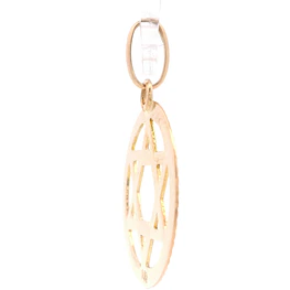 Colgante de Oro Amarillo 18K Estrella de David Tallada