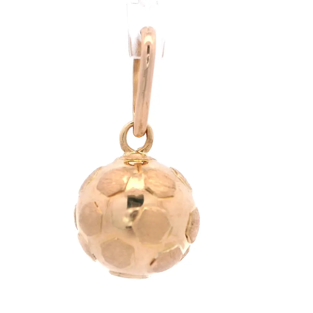 Colgante de Oro Amarillo 18K Esfera Tallada