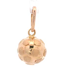 Colgante de Oro Amarillo 18K Esfera Tallada
