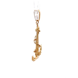 Colgante de Oro Amarillo 18K Ancla con Cadena