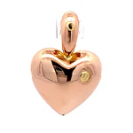 Colgante de Oro 18K Corazón Bombe Dos Oros