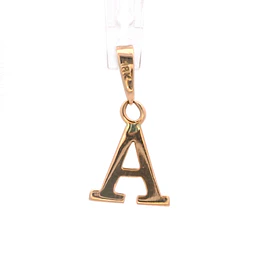 Colgante de Oro Amarillo 18K Letra A