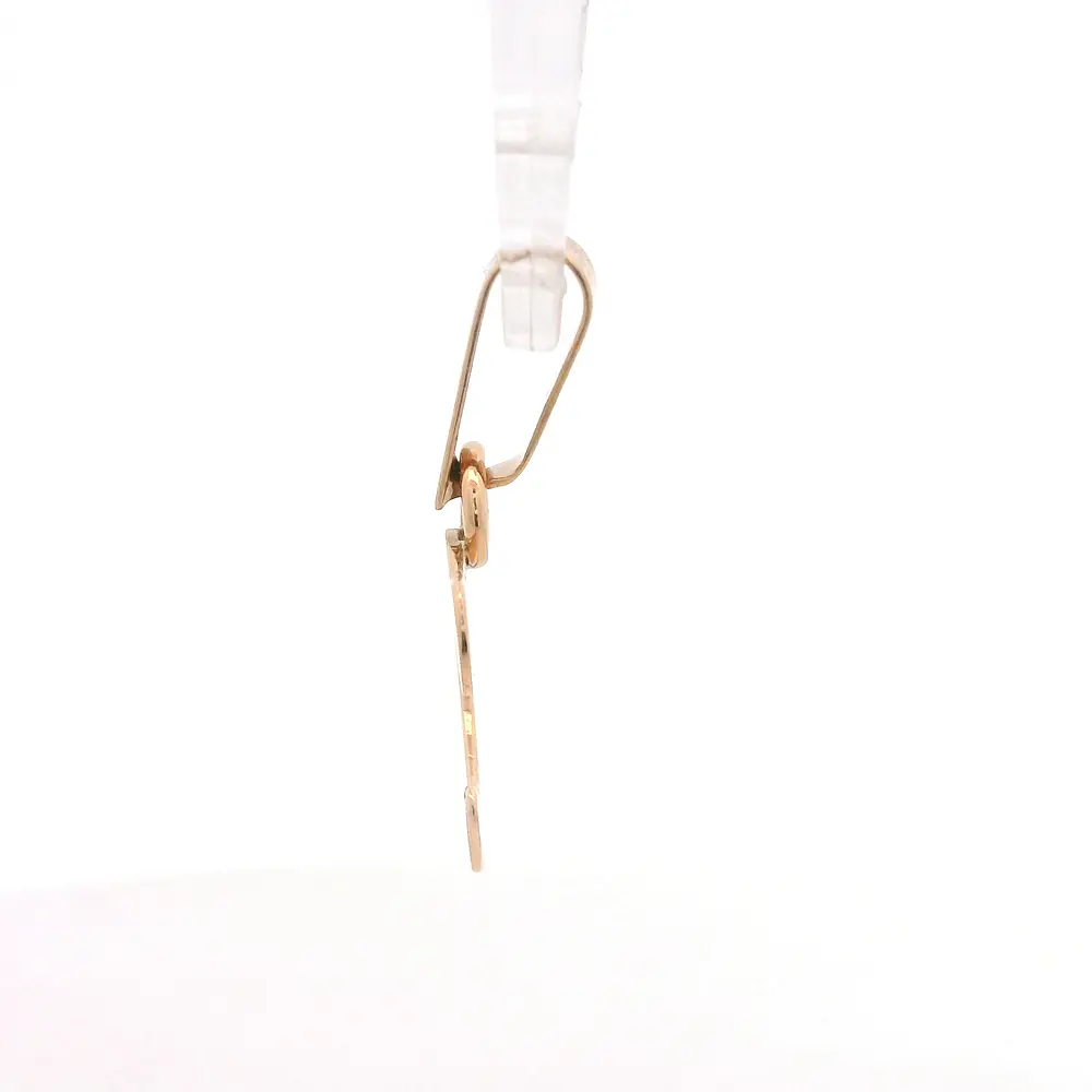 Colgante de Oro Rosado 18K Letra C