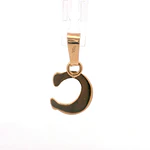 Colgante de Oro Rosado 18K Letra C