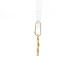 Colgante de Oro Amarillo 18K Mano de Fátima con Micropiedras Verdes e Incoloras