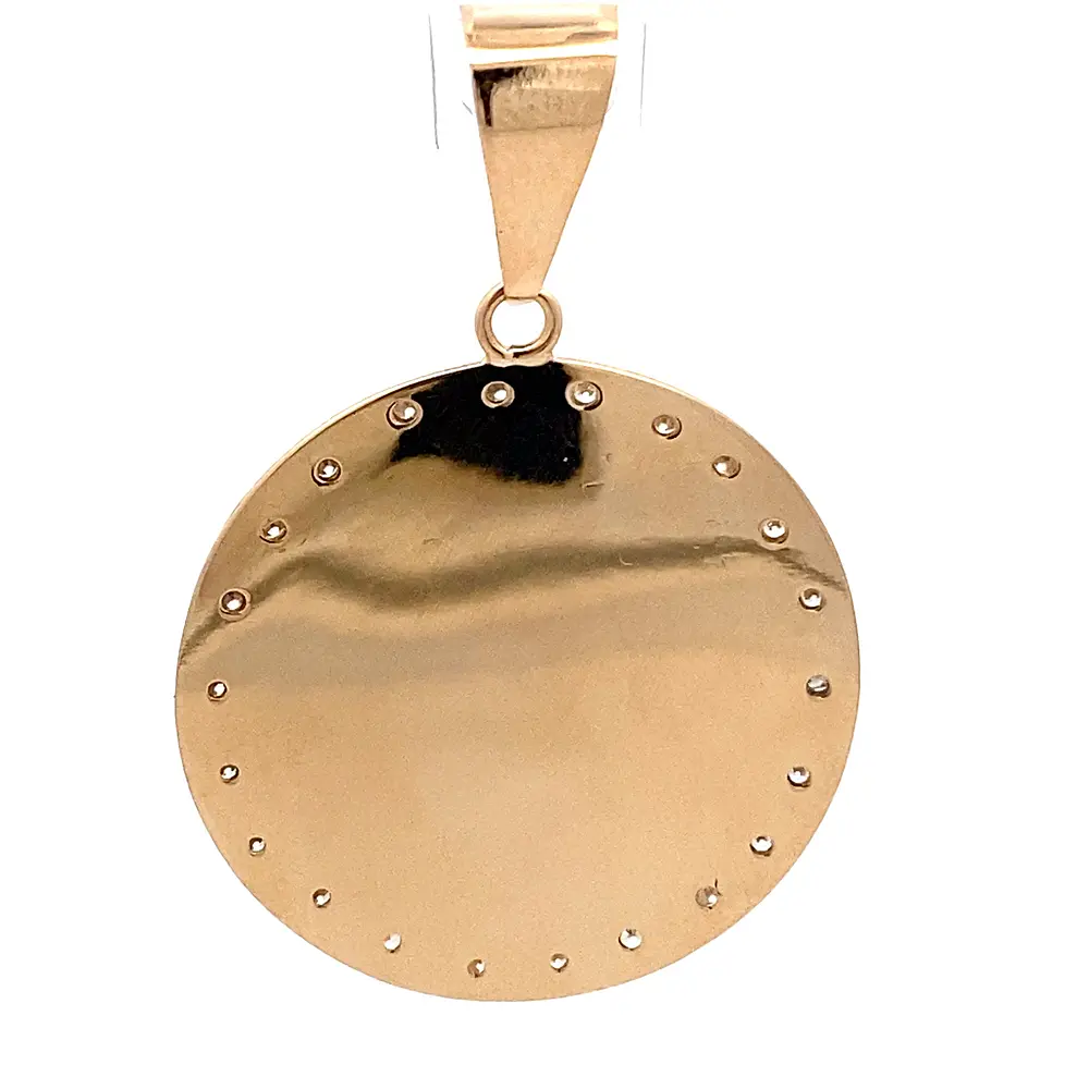Colgante de Oro Amarillo 18K Medalla Rostro de Cristo