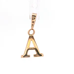 Colgante de Oro Amarillo 18K Letra A