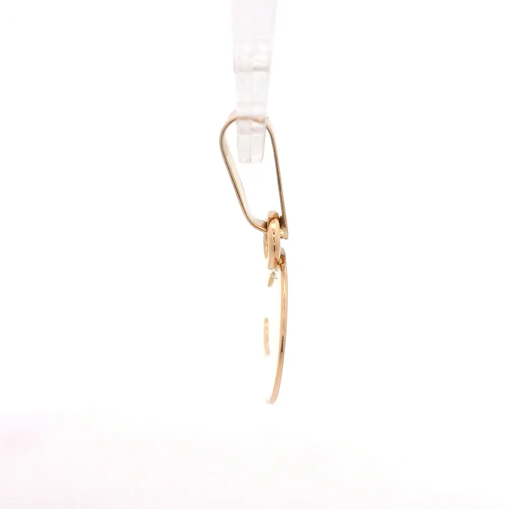 Colgante de Oro Rosado 18K Letra C