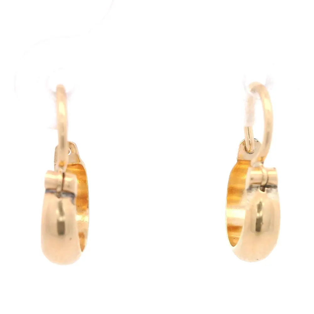 Aros de Oro Amarillo 18K Bote