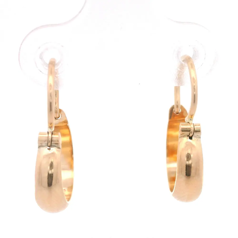 Aros de Oro Amarillo 18K Bote