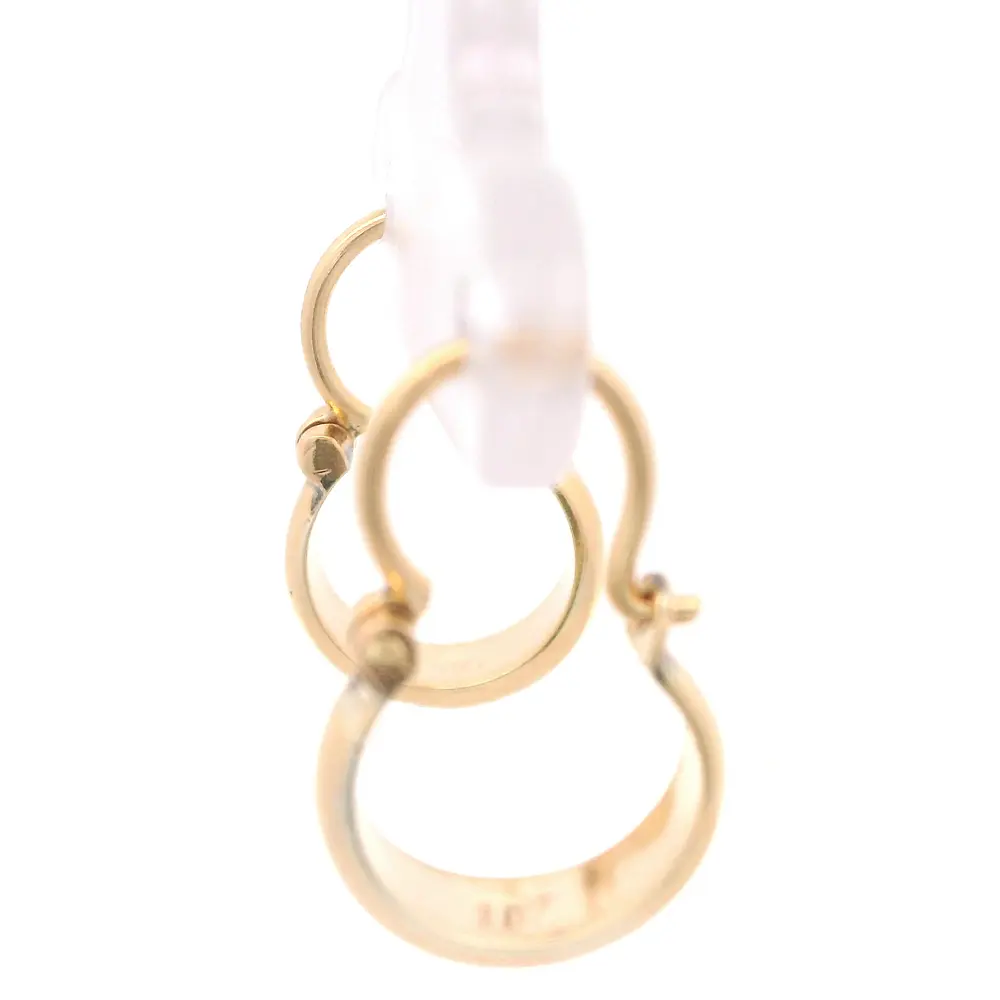 Aros de Oro Amarillo 18K Bote