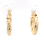 Aros de Oro Amarillo 18K Trenzado