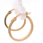 Aros de Oro Amarillo 18K Tubular Plano