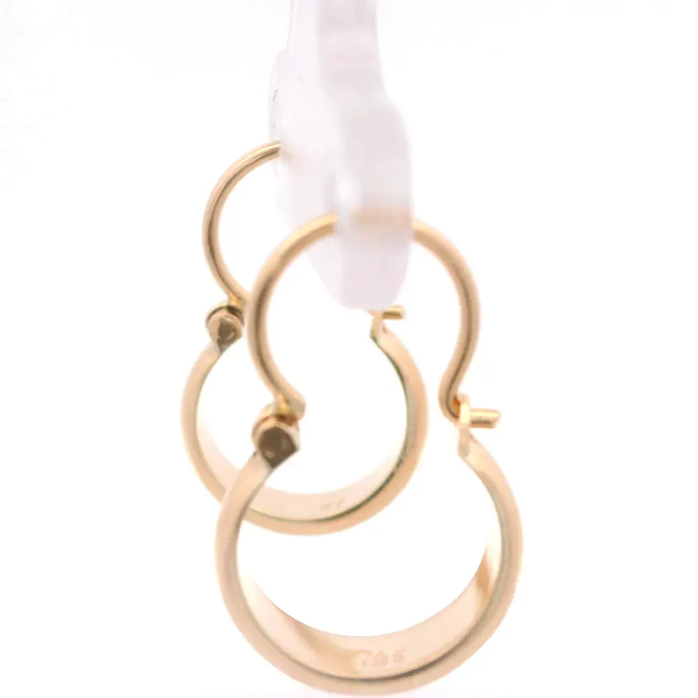 Aros de Oro Amarillo 18K Bote