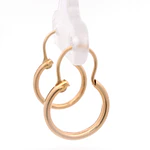 Aros de Oro Amarillo 18K Tubular