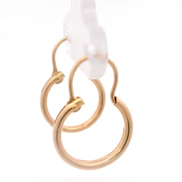 Aros de Oro Amarillo 18K Tubular