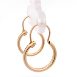 Aros de Oro Amarillo 18K Tubular