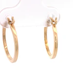 Aros de Oro Amarillo 18K Tubular Plano