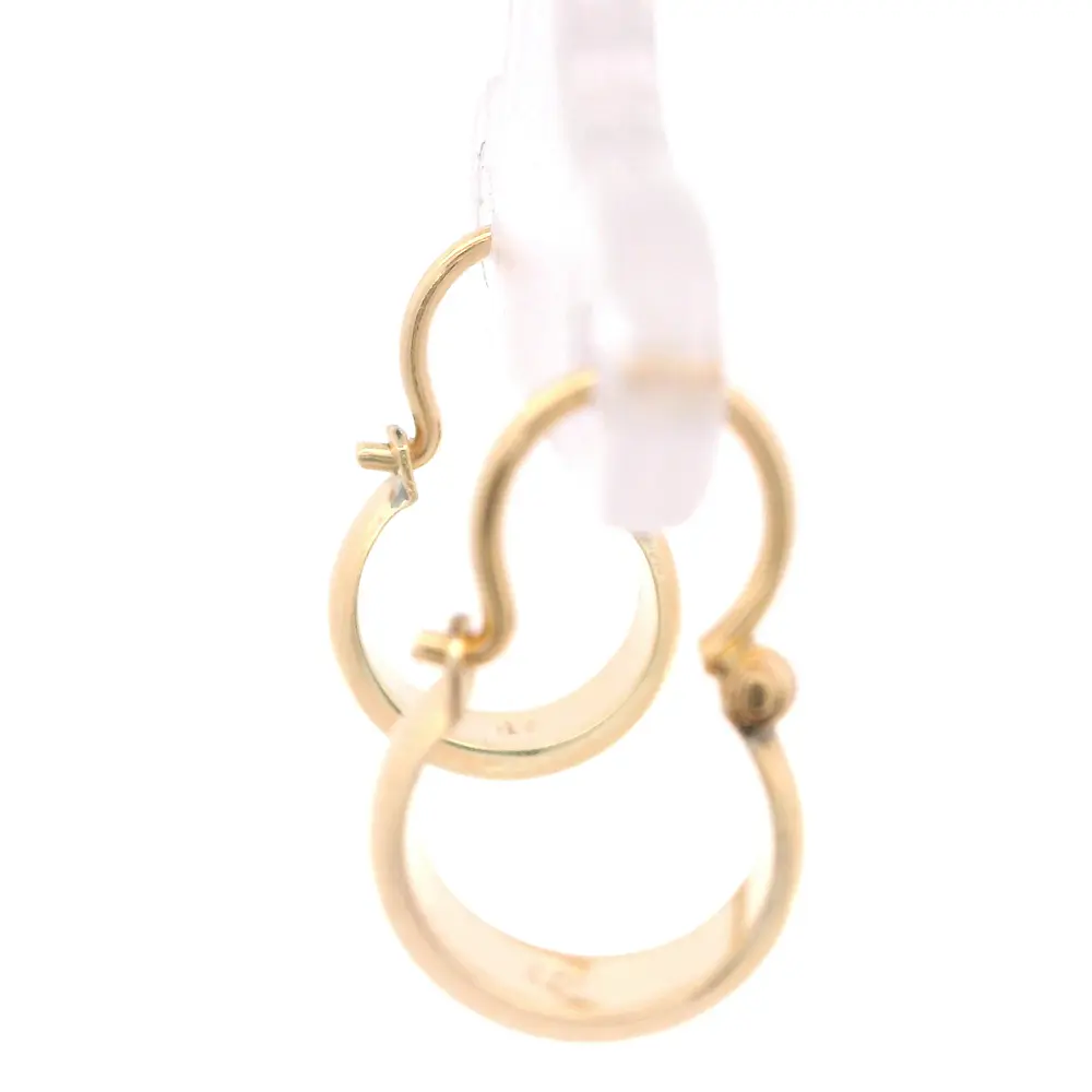 Aros de Oro Amarillo 18K Bote