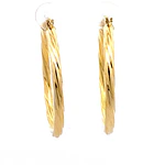 Aros de Oro Amarillo 18K Trenzado