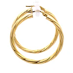 Aros de Oro Amarillo 18K Trenzado