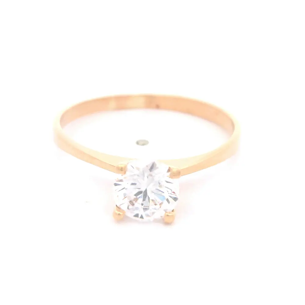 Anillo de Oro Amarillo 18K Solitario