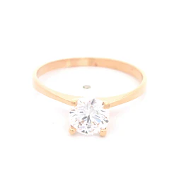 Anillo de Oro Amarillo 18K Solitario