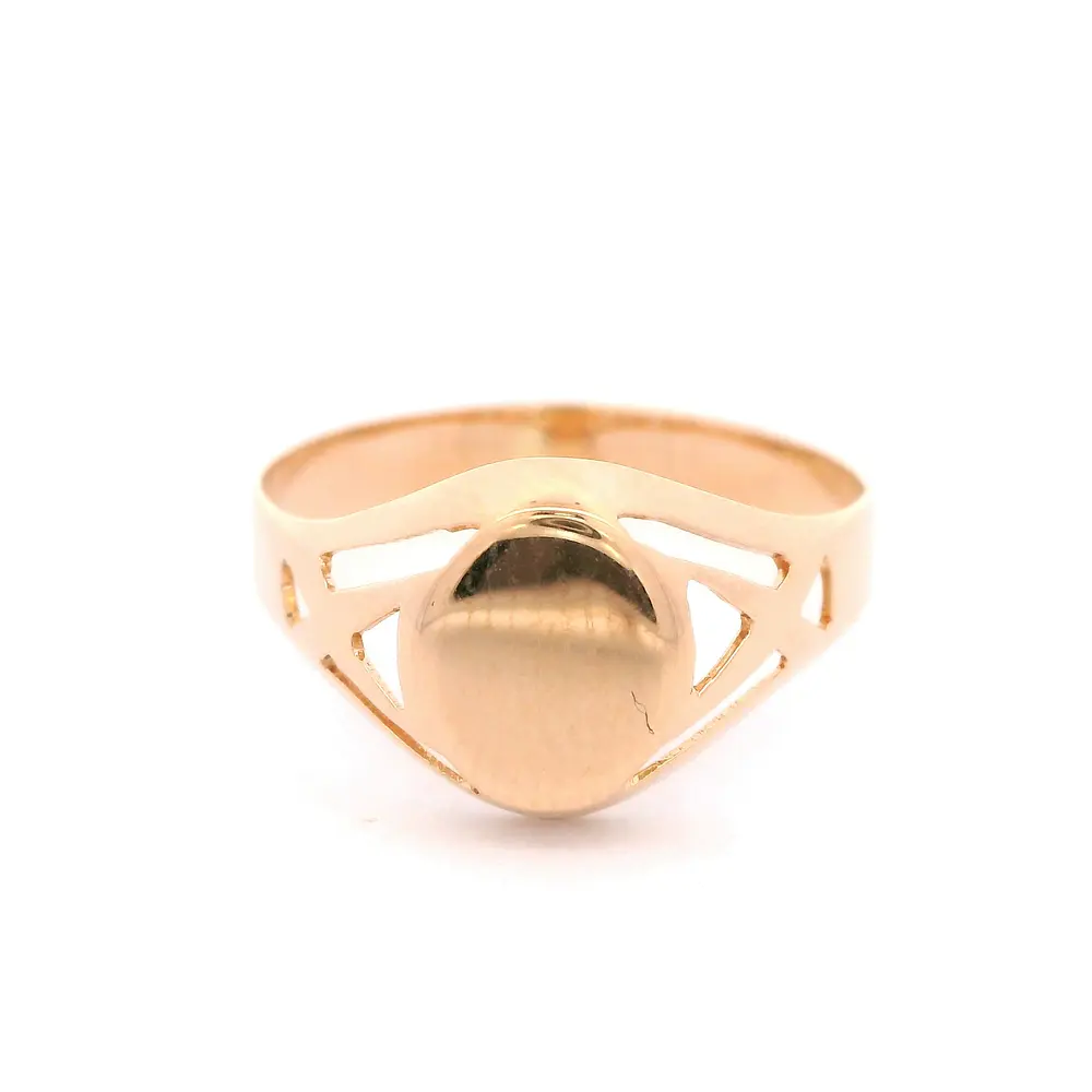 Anillo de Oro Amarillo 18K Sello Liso