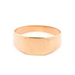Anillo de Oro Rosado 18K Sello Liso