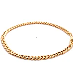Pulsera de Oro Rosado 18K Barbada