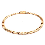 Pulsera de Oro Rosado 18K Barbada