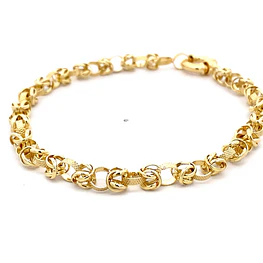 Pulsera de Oro Amarillo 18K Camino del Inca