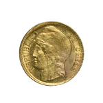 Moneda Nacional de Oro 5 Pesos Chilenos Año 1895
