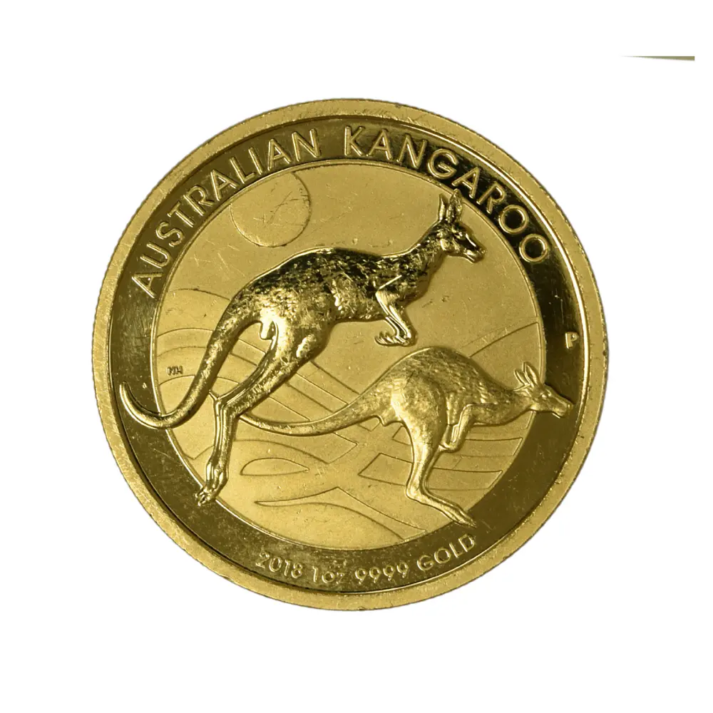 Moneda de Oro Australia 100 Dollars 1 Onza Año 2018