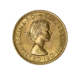 Moneda de Oro Reino Unido 1 Soberano Elizabeth II Año 1963