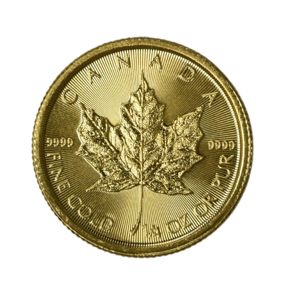 Moneda Extranjera de Oro 10 Dollars 1/4 oz Canadá Año 2021