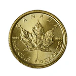 Moneda Extranjera de Oro 10 Dollars 1/4 oz Canadá Año 2021
