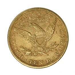 Moneda Extranjera de Oro 10 Dollars Estados Unidos Año 1898