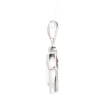 Colgante Cruz 10K Rodinada con 32 Diamantes