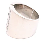 Anillo de Oro Blanco 18K Bombé con 36 Diamantes