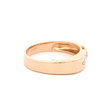 Anillo de Oro Amarillo 18K Trilogía con 3 Diamantes
