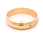 Anillo Tuerca 18K Oro Rosado con 9 Diamantes