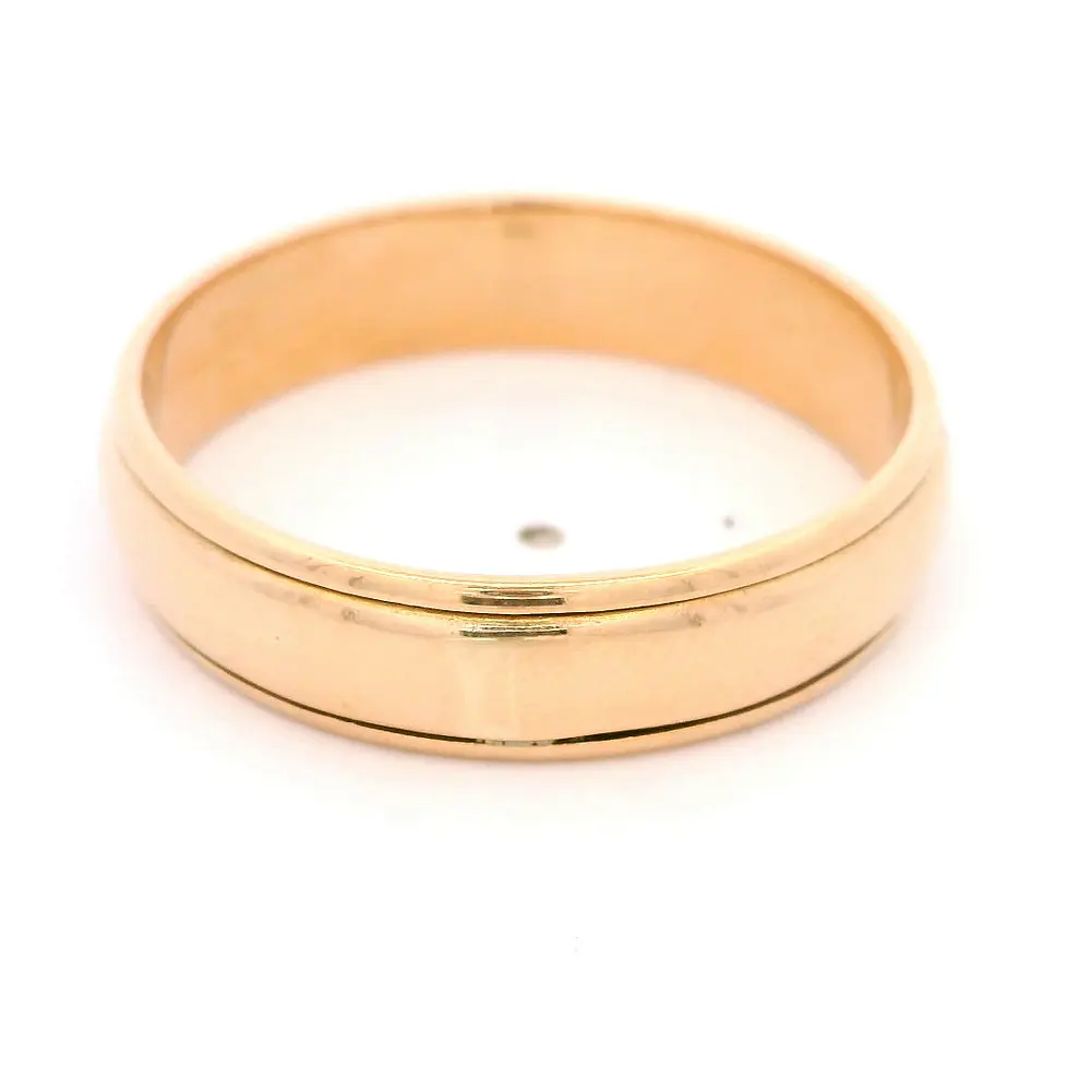 Anillo Tuerca 18K Oro Rosado con 9 Diamantes
