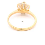 Anillo Solitario 18K Oro Amarillo con Moissanita