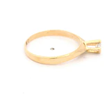 Anillo Solitario 18K Oro Amarillo con 1 Diamante